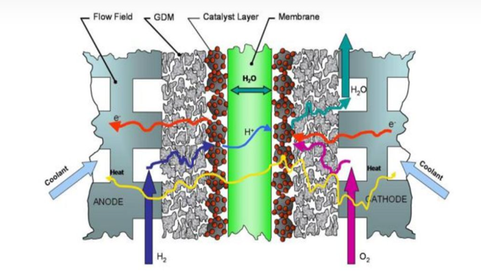 The structure of PEM electrolizer The structure of PEM electrolizer
