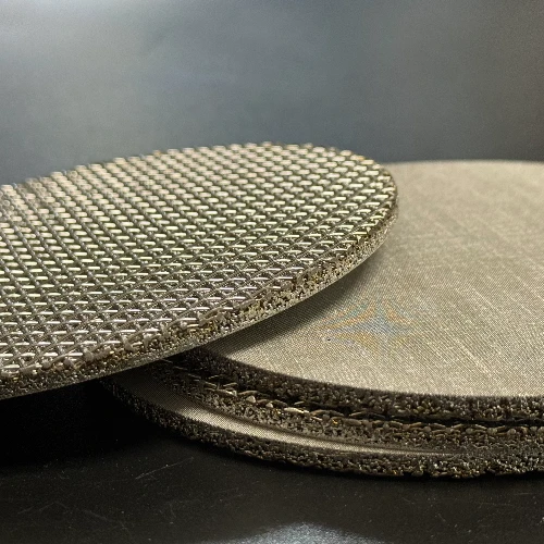 100 Microns Porous 304 316L SS Stainless Steel Wire Sintered Mesh Filter Disc